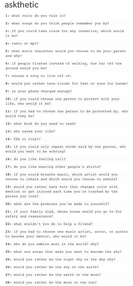 not stupid ice breaker questions use with caution though some of these might make people think you're crazy Conversation Topics, Embellishment Diy, Totally Me, Interesting Questions, Questions To Ask, Journal Writing, Getting To Know You, New People, Journal Prompts