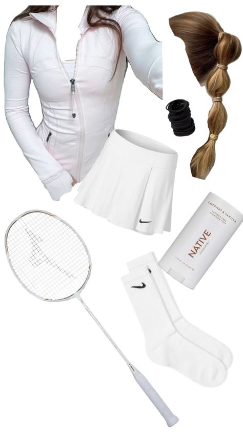 Cute badminton outfit #badminton Outfit Badminton, Badminton Outfit, Soccer Outfits, Cute Fits, Badminton, Connect With People, Your Aesthetic, Creative Energy, Volleyball