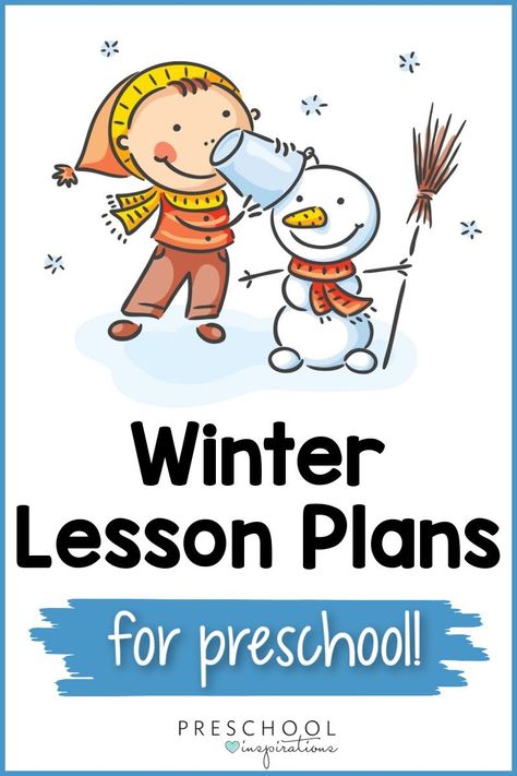 Engaging, done-for-you winter lesson plans for preschool! Winter is full of endless theme opportunities. Whether you dive into the antics of arctic animals, learn all about winter clothing, or how snowflakes and snowmen are special and unique, we’ve got you covered with our winter lesson plans. Winter Wonderland Lesson Plan Toddlers, Winter Theme Curriculum Preschool, Snowman Lesson Plans Preschool, Snowflake Lesson Plans Preschool, January Preschool Lesson Plans, Winter Lessons For Kindergarten, December Lesson Plans For Preschool, Winter Preschool Activities Lesson Plans, Winter Lessons For Preschool