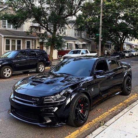 4,564 Likes, 41 Comments - STREET & RACING TECHNOLOGY ® (@srt.hellcat) on Instagram: “Describe This Hellcat Widebody Charger Using Only One Word! // Hellcat WB Owner : @_nycsrt_…” Black Dodge Charger, Dodge Charger Srt Hellcat, Tmax Yamaha, Black Charger, Serie Bmw, Dodge Charger Hellcat, Charger Srt Hellcat, Dodge Charger Srt, Charger Srt