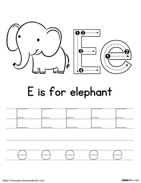 Free Printable Letter E Worksheets Letter E Activities, Pre Kindergarten Classroom, Letter E Craft, Letter I Worksheet, Pre K Worksheets, Letter Worksheets For Preschool, Alphabet Worksheets Kindergarten, Free Preschool Worksheets, Printable Alphabet Letters