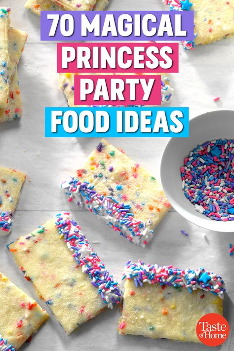 70 Magical Princess Party Food Ideas Disney Princess Birthday Party Food, Princess Tea Party Food, Princess Party Snacks, Princess Party Food Ideas, Princess Themed Food, Disney Princess Party Food, Princess Snacks, Princess Birthday Party Food, Princess Party Food