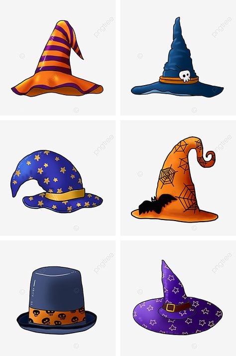 Wizard Clipart, Halloween Zentangle, Cartoon Witch, Halloween Cookies Decorated, Witch Coloring Pages, Image Halloween, Halloween Hat, Hat Png, Wizard Hat