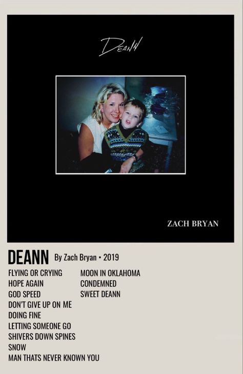 minimal polaroid album poster for deann by zach bryan Zach Bryan Concert Poster, Zach Bryan Music Poster, Zack Bryan Album Covers, Zach Bryan Polaroid Poster, Country Music Album Covers Aesthetic, Zach Bryan Album Cover Poster, Zach Bryan Aesthetic Poster, Zack Bryan Poster, Zach Bryan Album Cover Wallpaper