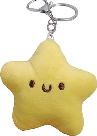 Lefe Liee cute plush Star keychain, kawaii car key chain Backpack Accessories bag aesthetic charm for handbags, Squeaky Toy Doll Stress Sound(2 Pcs) at Amazon Men’s Clothing store Wishlist Ideas Aesthetic, Cute Pins For Backpacks, Small Stuffed Toys, Plushie Keychain, Pin Keychain, Kawaii Car, Eyestrain Art, Pins For Backpacks, Christmas Keychain