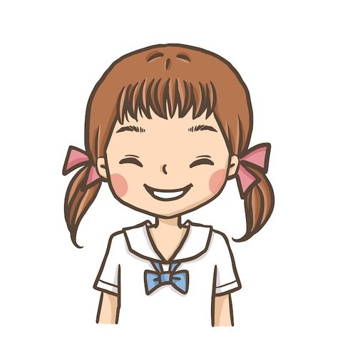 Student Clipart, Chibi Manga, Doodle Girl, Girl Drawing Easy, Student Cartoon, Simple Anime, Cartoon Clip, Cartoon Clipart, Easy Drawings For Kids