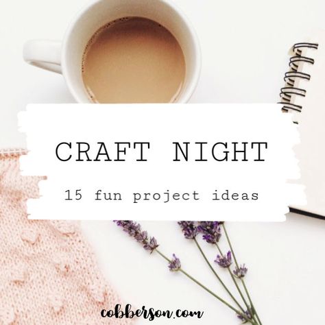 Arts And Crafts Party Ideas For Adults, Retreat Crafts Easy Diy, Art Night Ideas Adults, Christmas Ladies Craft Night, How To Host A Craft Night, Easy Creative Projects, Easy Crafts For Groups Of Women, Womens Craft Ideas, Women’s Retreat Craft Ideas