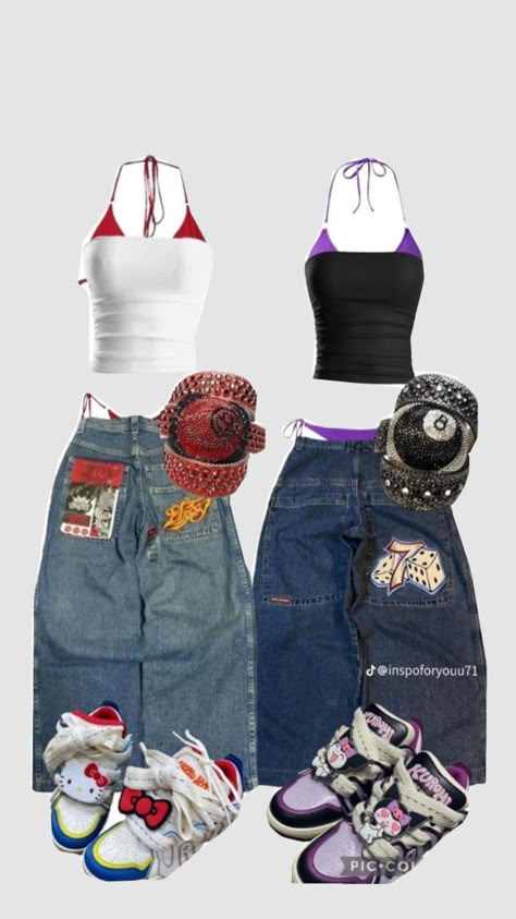 Early 2000s Fashion Catalog, Street Style Outfits Casual, Trashy Outfits, Matching Outfits Best Friend, Matching Fits, 90s Fits, Trendy Outfits For Teens, Outfit Inspo Casual, Fashion Swimwear