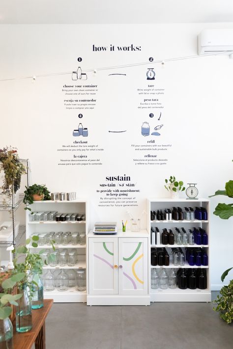 Zero Waste Grocery Store, Sustainable Store, Zero Waste Shop, Apothecary Design, My Ex Boyfriend, Bulk Store, Laundry Business, Zero Waste Store, Grocery Store Design