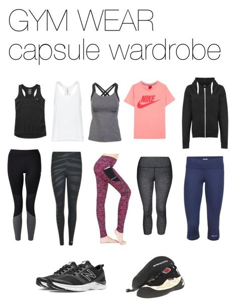 gym wear capsule wardrobe by alexandra-alice-norton on Polyvore featuring NIKE, WearAll, adidas, Lorna Jane, Marmot, Lucy, Under Armour, ONLY, L.L.Bean and New Balance Gym Wardrobe Capsule, Gym Capsule Wardrobe, Activewear Capsule, Workout Capsule Wardrobe, Workout Capsule, Casual Athletic Outfits, Athleisure Inspo, Gym Things, Minimalist Tips