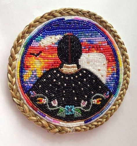 Native American Beadwork. Mmiw Beadwork, Ojibwe Beadwork, Powwow Beadwork, Quill Work, Indian Beadwork, Native American Beadwork Patterns, Native Beading Patterns, Native Crafts, Beadwork Designs