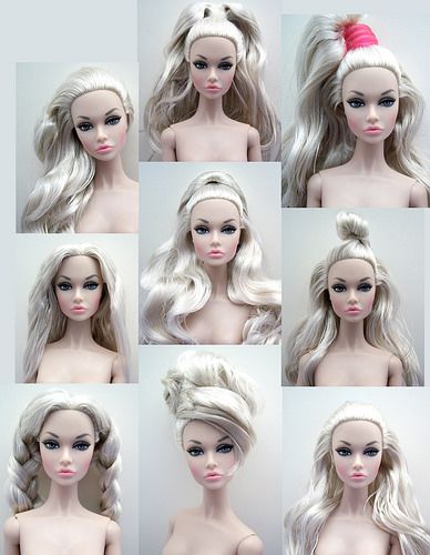 Misty Hollows Hair | Playing around with Misty Hollows Poppy… | Flickr Doll Hair Repair, Fix Doll Hair, Barbie Doll Hairstyles, Barbie Hairstyles, Barbie Film, Doll Hairstyles, Side Pony, Barbie Hairstyle, Dolls Hair