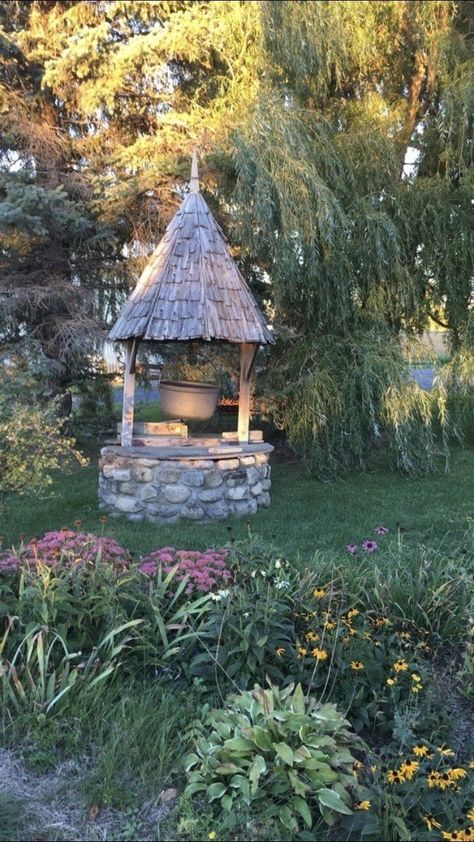 Surrounded By Flowers, In The Middle, A Garden, The Middle, Cottage, Trees, Flowers