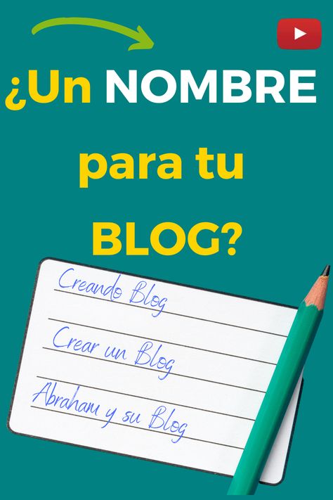 👀 ¡¡¡Mira que FÁCIL!!! ¿Cómo elegir el NOMBRE de tu marca, blog o proyecto? ❗y GRATIS❗ 👉 He pasado del NANMIG (un poco solamente) ✅ En el vídeo del enlace trato de resolver estas PREGUNTAS: ¿Cómo elegir el nombre de tu marca? ¿Qué nombre se le puede poner a un blog? ¿Cómo nombrar mi podcast? ¿Cómo elegir un buen nombre para una página web? ¿Cómo elegir un buen nombre para una página de Facebook? ¿Cómo crear un nombre de usuario creativo? ¿Cómo elegir un nombre de dominio? Podcast, Bullet Journal