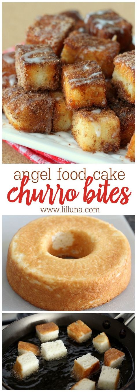 Churro Bites, Food Deserts, Mexican Dessert, Oreo Dessert, Angel Food Cake, Food Cake, Angel Food, How Sweet Eats, Mini Desserts