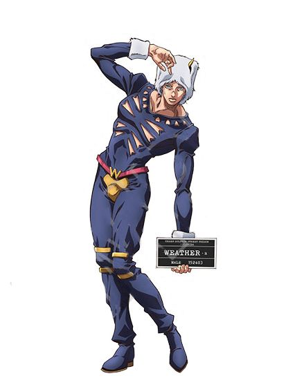 Jojo Characters Poses, Weather Report Cosplay, Weather Jojo, Weather Report Jjba, Weather Forecast Jojo, Weather Report Jojo, Jojo Music, Jojo Pose, Jojo Stands