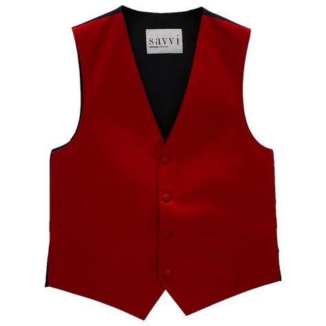 Red vest outfit