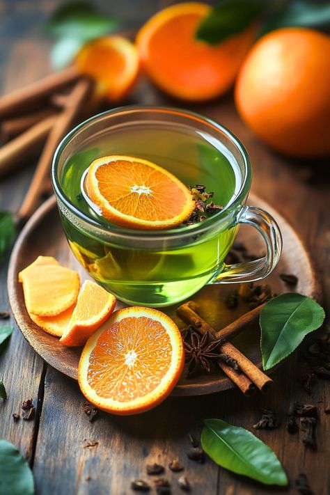 Simple and Soothing Orange Spice Green Tea Recipe Jasmine Milk Tea Recipe, Moroccan Mint Tea Recipe, Hot Green Tea, Spiced Tea Recipe, Mint Tea Recipe, Milk Thistle Tea, Citrus Tea, Licorice Tea, Turmeric Tea Recipe