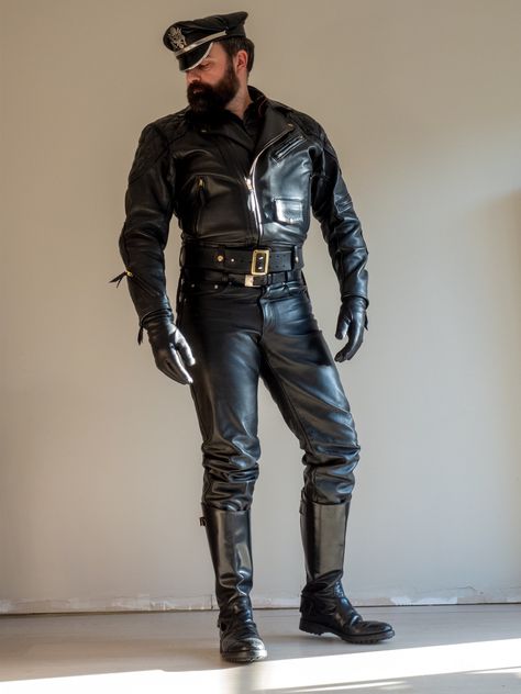 POSTS Leather Gear, Masculine Men, Mens Leather Boots, Beards, Dive In, Tumblr Blog, Boots Men, Leather Men