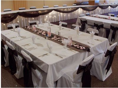 two tables pushed together allows for more space and better conversation flow Rectangle Wedding Tables, Wedding Table Layouts, Reception Layout, Head Tables, Party Setup, Wedding Countdown, Table Arrangement, Table Set Up, Wedding Arrangements