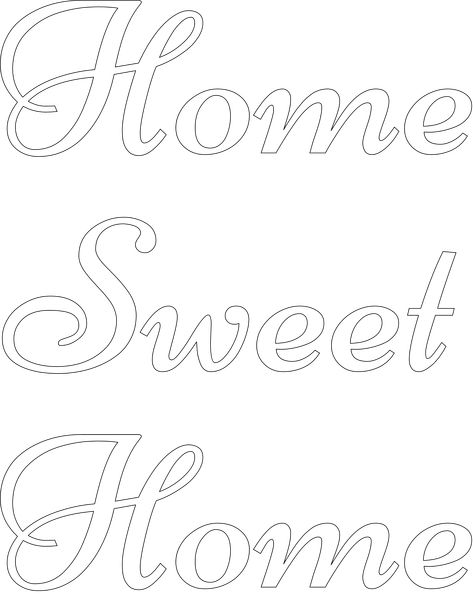 "Home Sweet Home" stencil. Print, customize, or make your own free at http://RapidResizer.com/stencil #stencils #RapidResizer Large Stencils Templates Free Printable, Alphabet Stencils Printables Free, Home Sweet Home Lettering, Alphabet Stencils Printables, Free Letter Stencils, Letters Stencils, Letter Stencils To Print, Home Sweet Home Printable, Free Stencils Printables Templates