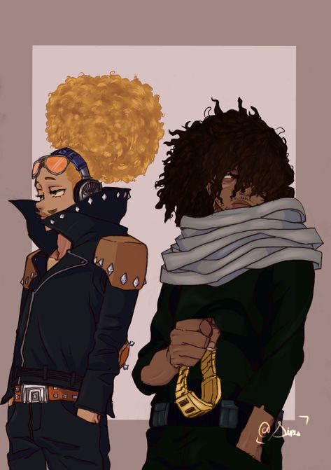 Present Mic And Aizawa, Mic And Aizawa, Present Mic, Black Anime Guy, Acnh Ideas, Black Cartoon Characters, Black Characters, Black Anime Characters, Black Artwork