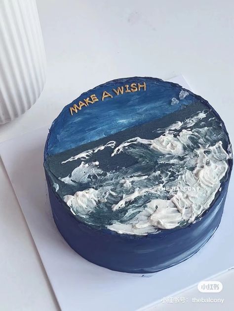 Cuties Cake, Art Cake Design, Ocean Birthday Cakes, Ocean Cake, Torte Creative, Different Kinds Of Cakes, Sea Cake, Ocean Cakes, Art Cake