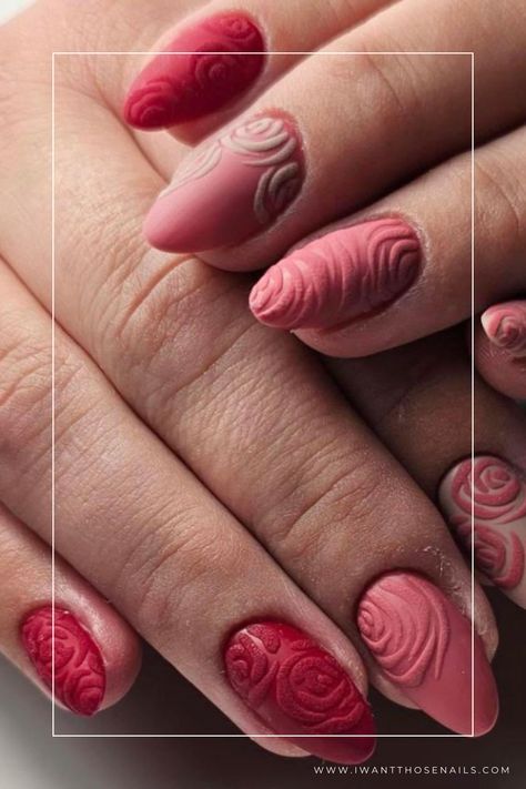 rose nails designs Red Rose Nail Design, Pink Rose Nails, Rose Nail Designs, Ugly Christmas Sweater Nails, Dusty Pink Nails, Sweater Nail Art, Christmas Sweater Nails, Rose Nail Design, Nail Courses