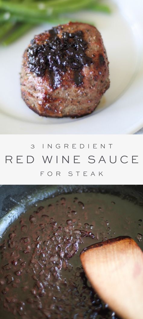 Red Wine Sauce For Steak, Red Wine Recipes Cooking, Red Wine Steak Sauce, Wine Steak Sauce, Red Wine Steak, Wine Sauce For Steak, Red Wine Jus, Red Wine Reduction Sauce, Sauce For Steak