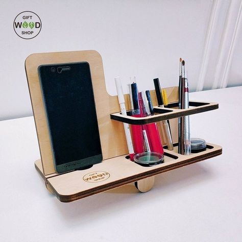 Multifunctional Living, Wooden Phone Holder, Desk Phone Holder, Laser Cut Decor, Laser Cut Box, Happy Halloween Signs, Medal Hanger, Laser Engraved Ideas, Creative Accessories