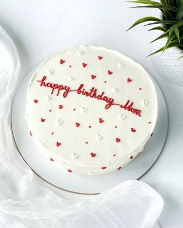 Chocolate Cake With Vanilla Frosting, Easy Cakes To Make, Eid Cake, Birthday Cake For Mom, Dad Birthday Cakes, Making Cakes, Simple Cake Designs, Mini Cakes Birthday, Birthday Cakes For Women