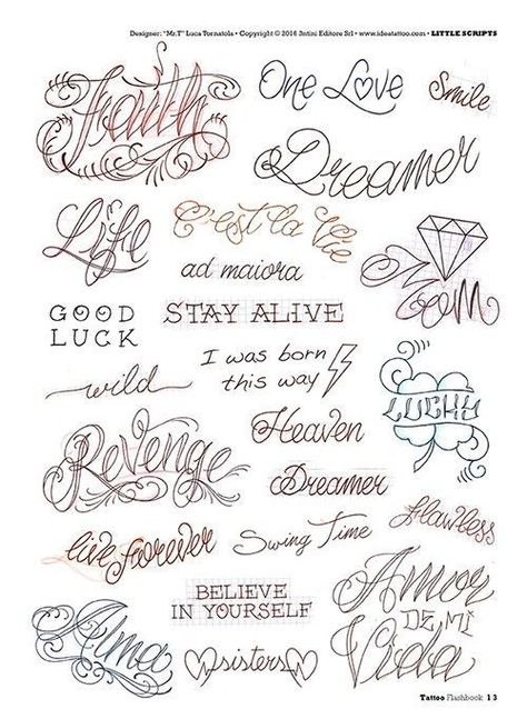 500 Feminine Tattoos - Tattoo Flash Drawings #wedding #cursive #fonts #lettering #typography #bride #calligraphy #weddingday #script #handwriting Tattoo Writing Styles, Tattoo Name Fonts, Lucky Tattoo, Tattoo Graffiti, Tattoo Fonts Alphabet, Tattoo Fonts Cursive, Chicano Lettering, Cursive Tattoos, Tattoo Lettering Styles