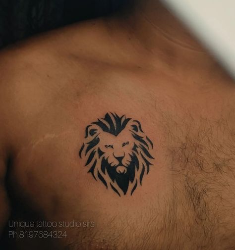 VINAYAK HEGDE.. ✨🖌️✏️🎓✨ on Instagram: “Appointment for call☎️ 8197684324 Check out more creative tattoos by vinayak (@unique_tattoo_studio_sirsi) . @unique_tattoo_studio_sirsi…” Leo Tattoos For Men, Small Lion Tattoo Men, Best Lion Tattoos Men, Men Lion Tattoo, Leo Tattoo For Men, Lion Tattoo For Men, Lion Tattoo Men, Lion Tattoo Ideas For Men, Leo Tattoo Ideas