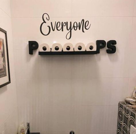 Bilik Air, Toilet Paper Storage, Toilet Room, Toilet Sign, Bathroom Themes, New Toilet, Half Bathroom, Primitive Home, Bathroom Humor