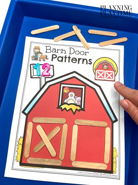 Farm Math Activities Kindergarten, Farm Preschool Fine Motor Activities, Farm Writing Activities Preschool, Farm Provocation, Farmer Preschool Activities, Farm Activities For Preschool, Farm Preschool Theme, Farm Preschool Activities, Prek Themes