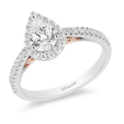 Disney Rapunzel Inspired Diamond Engagement Ring 14K white gold and rose Gold 3/4 CTTW | Enchanted Disney Fine Jewelry Rapunzel Ring, Disney Engagement Rings, Disney Engagement, Disney Enchanted, Enchanted Disney, Floating Lanterns, Disney Princess Rapunzel, Pretty Engagement Rings, Enchanted Disney Fine Jewelry