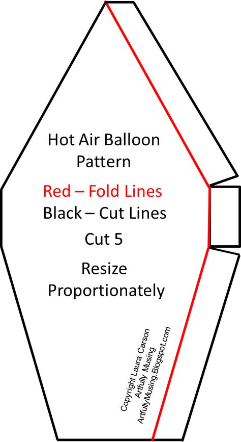 Artfully Musing: July 2013 Hot Air Balloon Template, Paper Hot Air Balloon, Hot Air Balloon Pattern, Hot Air Balloon Paper, Hot Air Balloon Craft, Diy Hot Air Balloons, Balloon Pattern, Balloon Template, Balloon Crafts