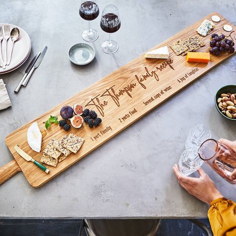 Cheese Board Gift Ideas, Food With Friends, Wooden Serving Platters, Platter Board, Sharing Platters, Laser Engraved Ideas, Charcuterie And Cheese Board, Tea Light Holders, Paper Scissors