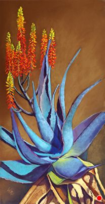 Aloe Candles by Anna Lisa Leal, Fine Art, LLC, Pastel, 32 x 16 x Framed Abstract Plants, Protea Art, Plants Art, Pastel Crayons, Watercolor Projects, Flower Paintings, Plant Art, Artist Websites, Art Floral