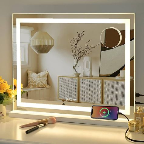 Mirror Hollywood, Hollywood Lights, Vanity Mirror With Lights, Color Lighting, Hollywood Mirror, Desk Mirror, Lighted Vanity Mirror, Lighted Mirror, Makeup Vanity Mirror