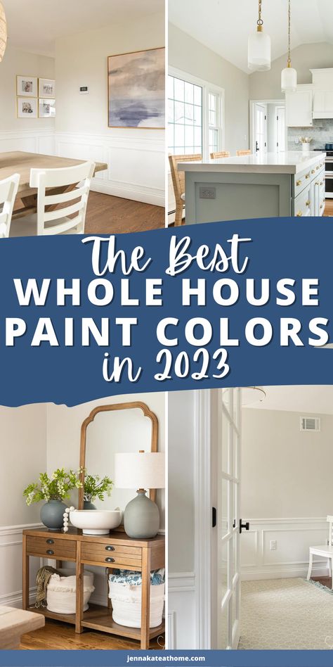 Whole House Paint Colors, Family Room Paint, House Paint Colors, Home Wall Colour, Interior Wall Colors, Room Wall Colors, House Paint Interior, Dining Room Paint, Popular Paint Colors