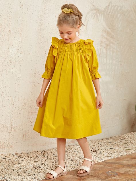 Kids Dress Collection, Kids Wear Girls, Kids Dress Wear, Baby Dress Design, Baby Dress Patterns, Dress Design Patterns, Kids Designer Dresses, Sleeves Designs For Dresses