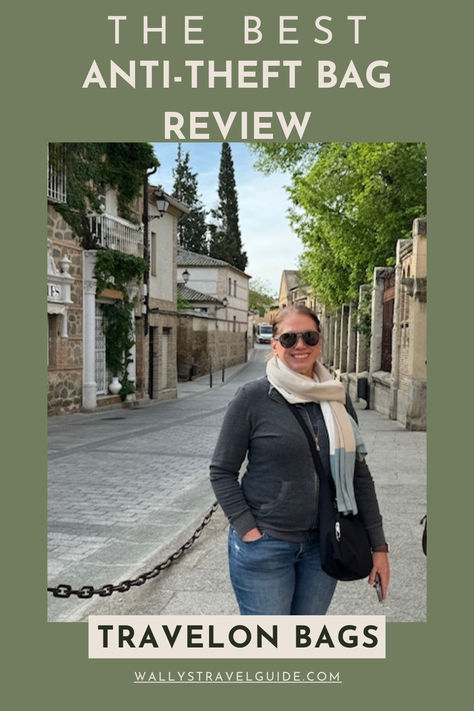 Wearing my Travelon anti-theft bag in Toledo, Spain Best Travel Crossbody Bag For Women, Travel Crossbody Bag For Women, Trip To Spain, Anti Theft Bag, Crossover Bags, Travel Gadgets, Europe Winter, Crossbody Bags For Travel, Travel Purse