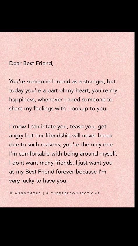 Speech About Best Friend, Emotional Things To Say To Your Best Friend, Best Friend Male And Female Quotes, Bestfrds Quotes, Cute Notes For Friends Letters, What To Tell Your Best Friend On Her Birthday, Message For Bestie On Her Birthday, Positive Quotes For Your Best Friend, Speeches For Best Friends Birthday