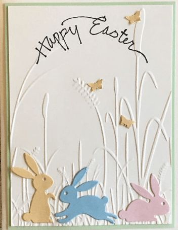 Diy Easter Cards, Easter Bunny Cards, Easter Cards Handmade, Greeting Card Handmade, Happy Easter Card, Easter Greeting Cards, Cricut Cards, Spring Cards, Easter Greetings