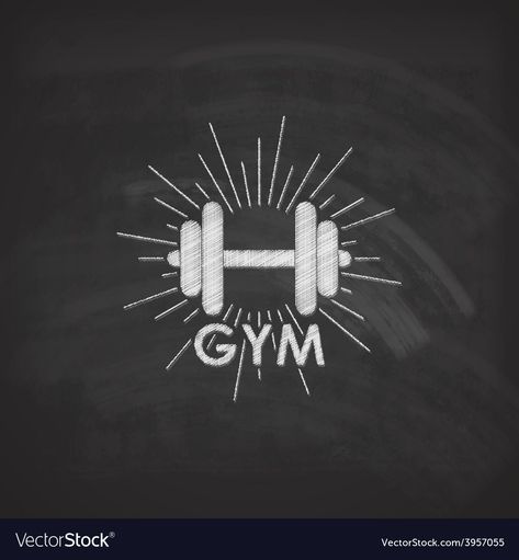 Chalk Illustration, Gym Chalk, Gym Logo, Chalk Drawings, Light Rays, Logo Concept, Adobe Illustrator, Chalk, Bodybuilding