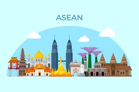 Asean buildings illustration | Free Vector #Freepik #freevector #building #asian #asean #landmark Buildings Illustration, Laduree Macarons, Positive Quotes Wallpaper, Powerpoint Slide Designs, Building Illustration, Slide Design, Mural Art, Page Design, Wallpaper Quotes