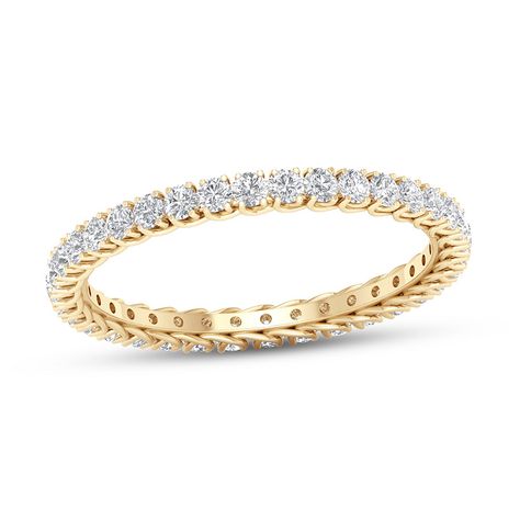 Vintage Eternity Band, Diamond Wedding Bands Stackable, Yellow Gold Diamond Wedding Band, Jared Diamond, Diamond Anniversary Bands, Jared The Galleria Of Jewelry, Beautiful Wedding Rings, Gold Diamond Wedding Band, Diamond Eternity Band