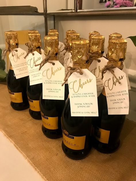 Marriage Milestones, Nye Theme, Wine Wrapping, Wine Favors, Calligraphy Gift Tags, Happily Ever After Wedding, Ever After Wedding, Anniversary Favors, Gold Wedding Favors