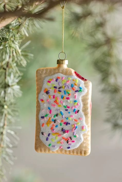 Holiday Décor, Ornaments, Gift Wrap & More | Anthropologie Glass Toaster, Sugarplum Christmas, Toaster Pastry, Pop Tart, Food Ornaments, Globe Ornament, Christmas Chocolate, Unique Ornament, Turquoise Glass